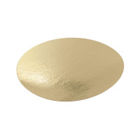 Подложка для торта 3,2 мм, d-3000 золото/белое  (круглая)